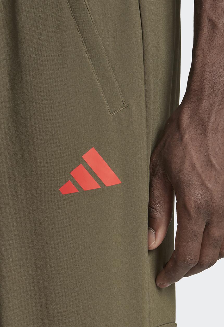 adidas Performance - Tr-es+ bl pant - olive strata & bright red
