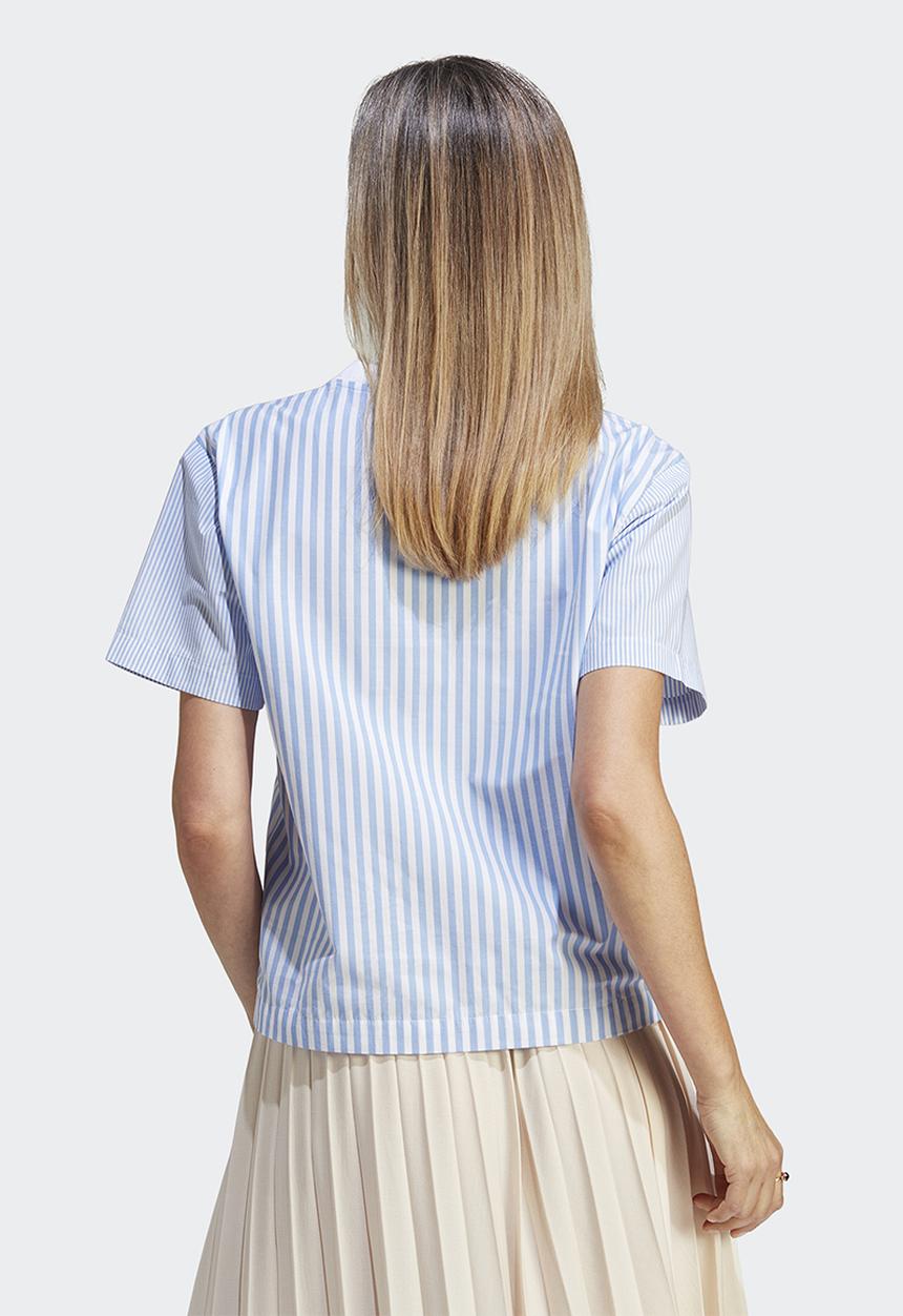 adidas Originals - Ess T-shirt - white & blue fusion