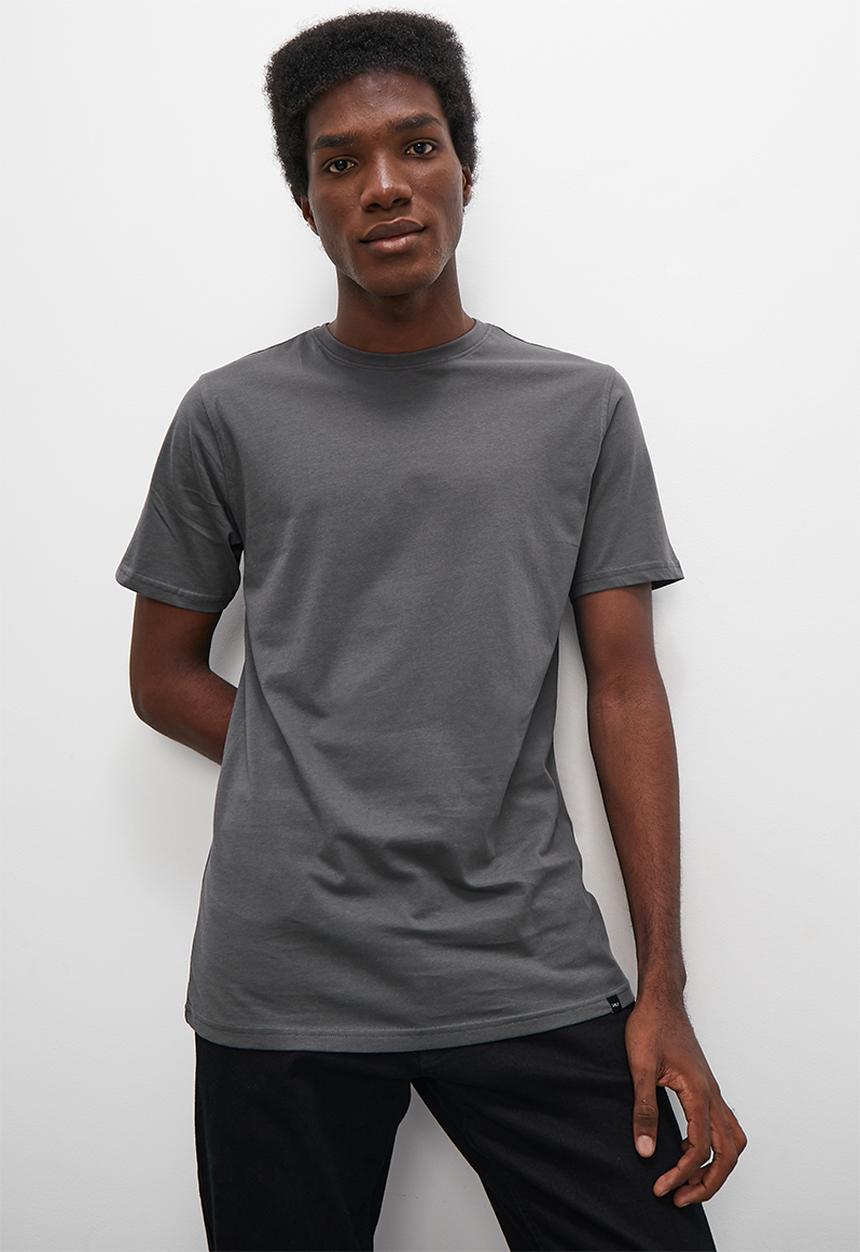 Superbalist - Nate organic crew neck tee - dark grey