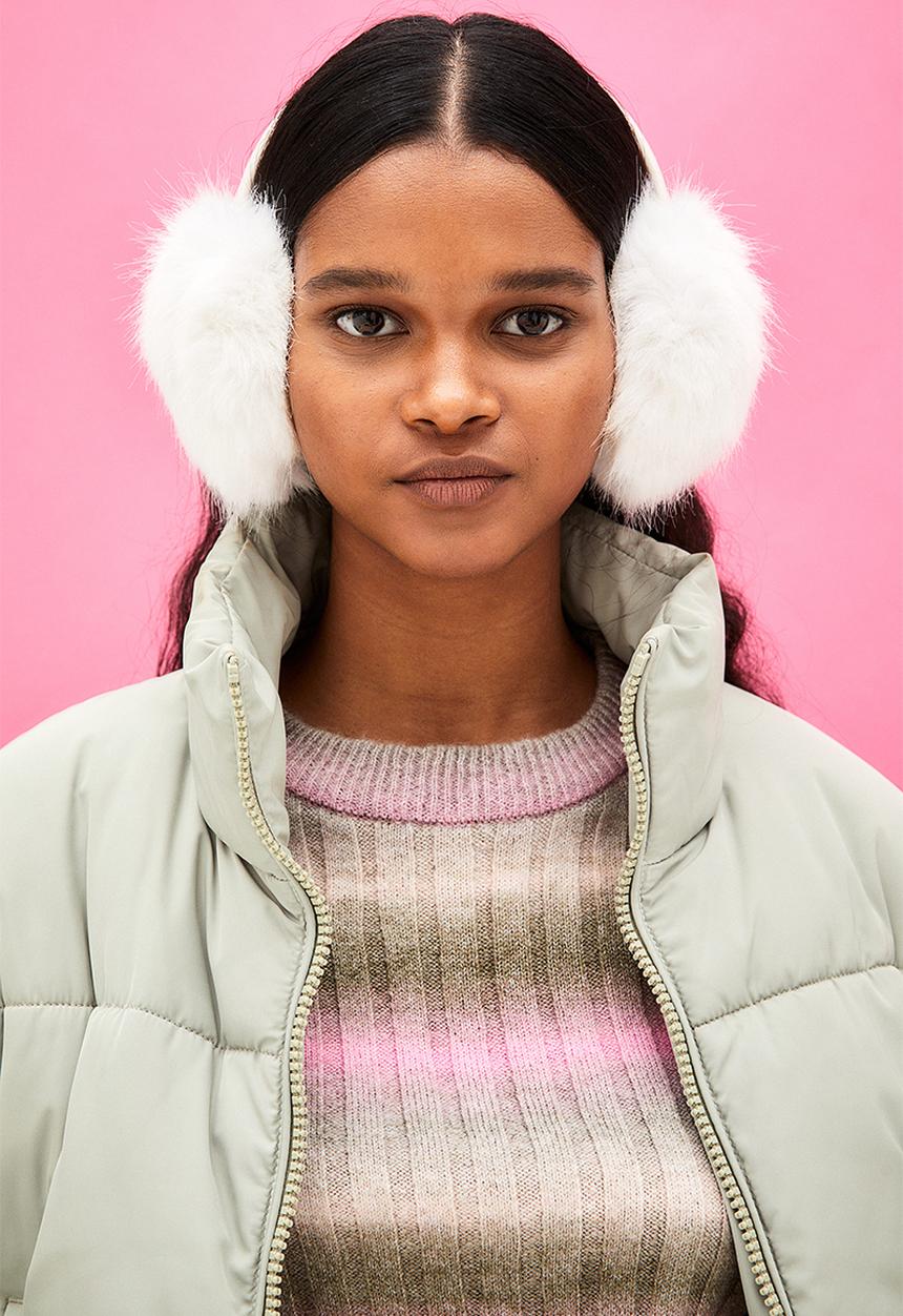 H&M - Fluffy earmuffs - white