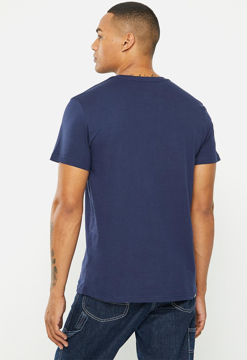 Lee  - Embroidered badge t - navy