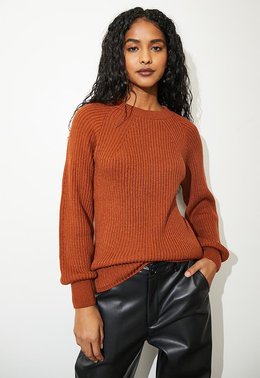 Superbalist - Tonal stripe funnel - tobacco