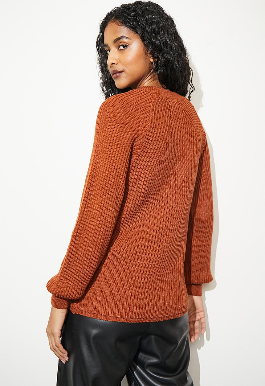 Superbalist - Tonal stripe funnel - tobacco