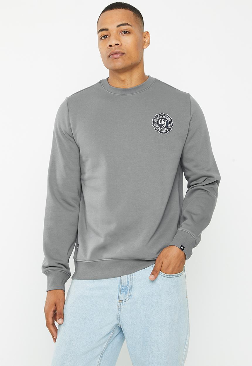 Aca Joe - Mens aca long sleeve pull over - dark grey