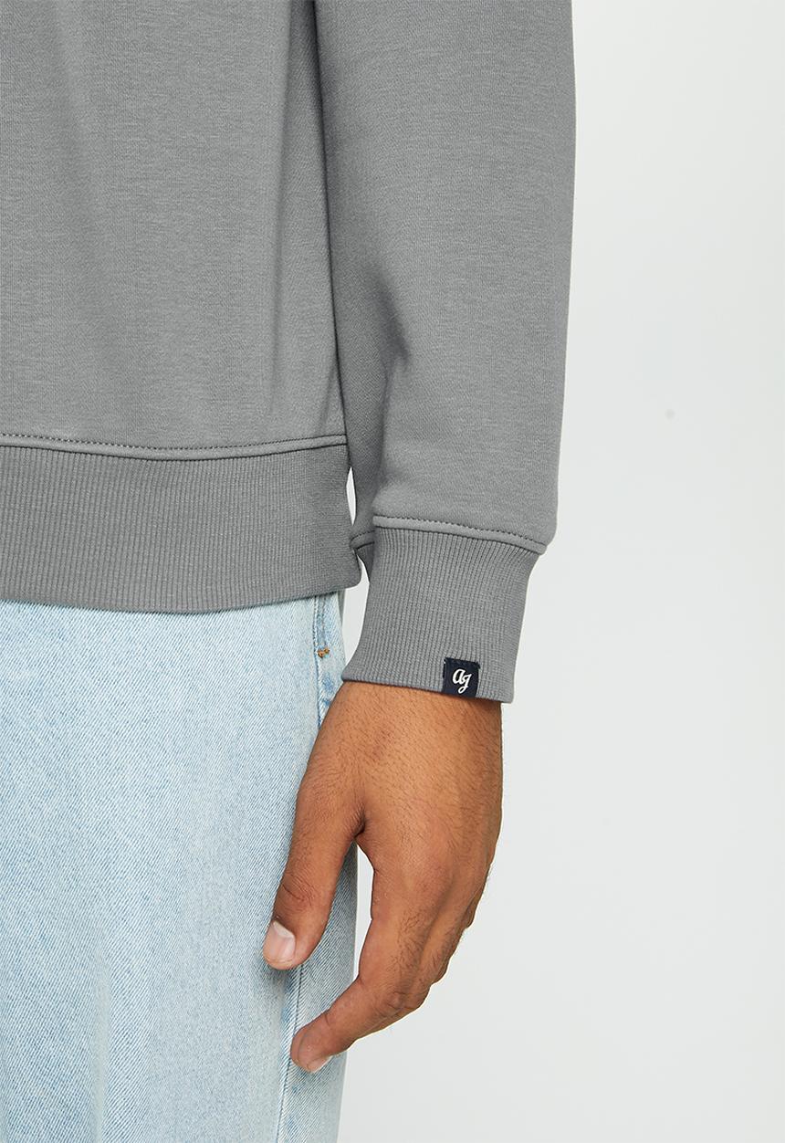 Aca Joe - Mens aca long sleeve pull over - dark grey