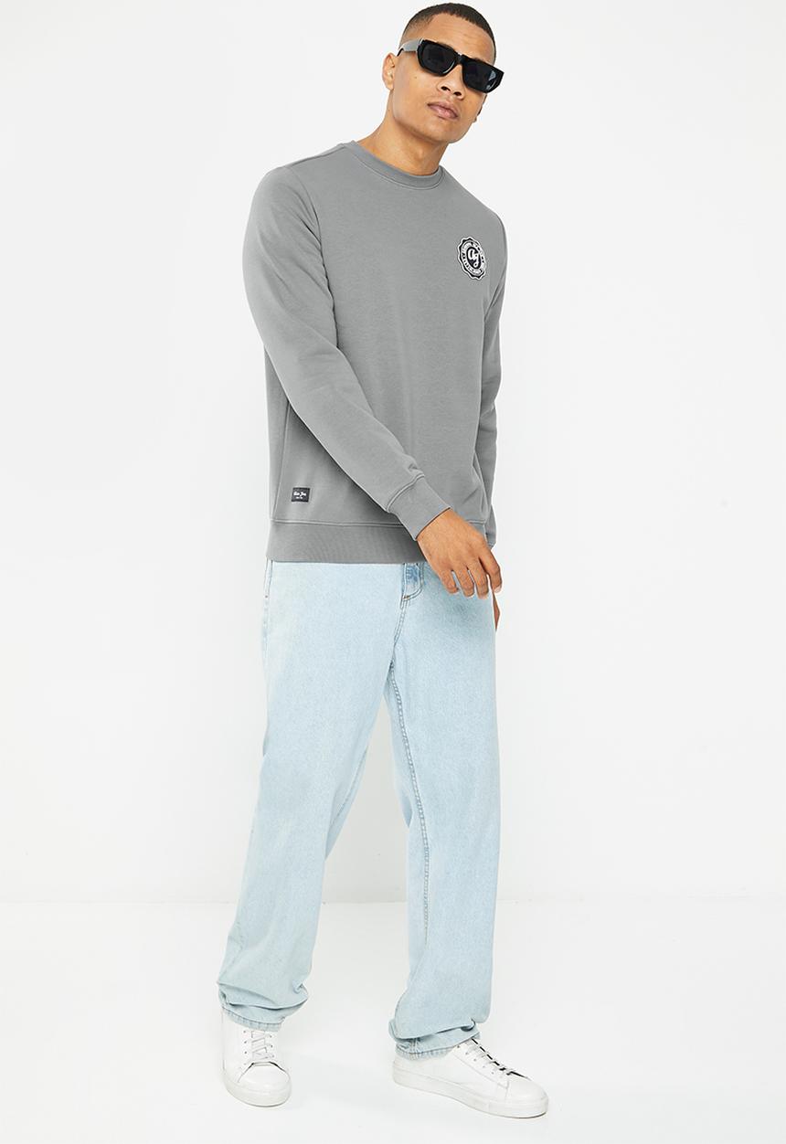 Aca Joe - Mens aca long sleeve pull over - dark grey