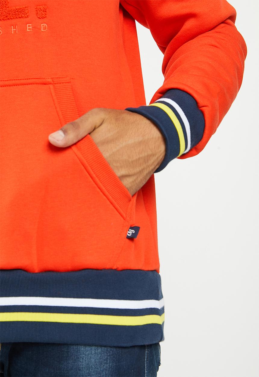 Aca Joe - Mens aca joe pull over hoodie - red