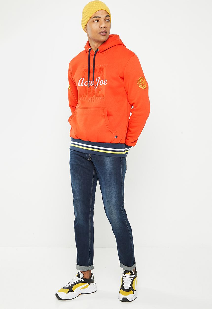 Aca Joe - Mens aca joe pull over hoodie - red