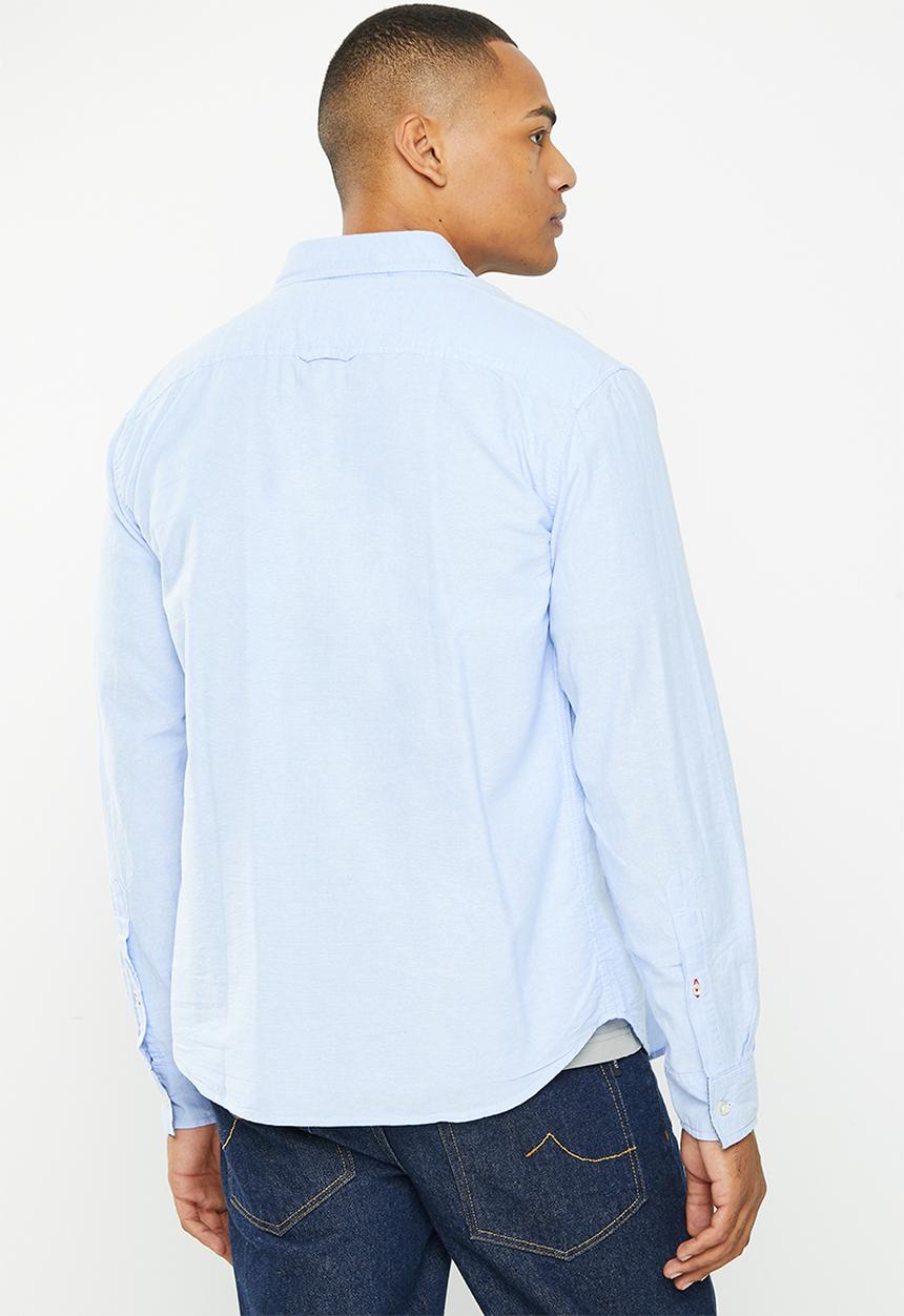 Aca Joe - Mens aca joe long sleeve shirt - ice blue