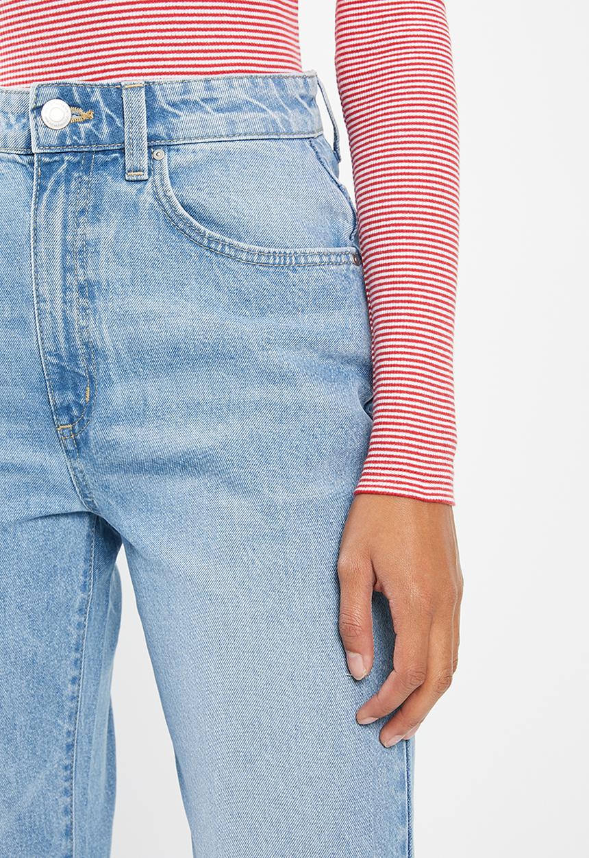 Cotton On - Long straight jean - bells blue 