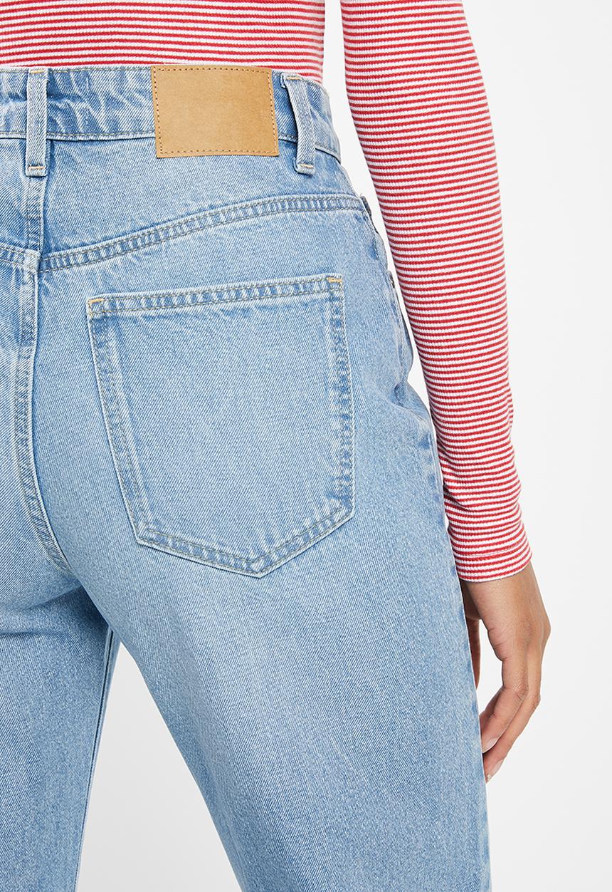 Cotton On - Long straight jean - bells blue 
