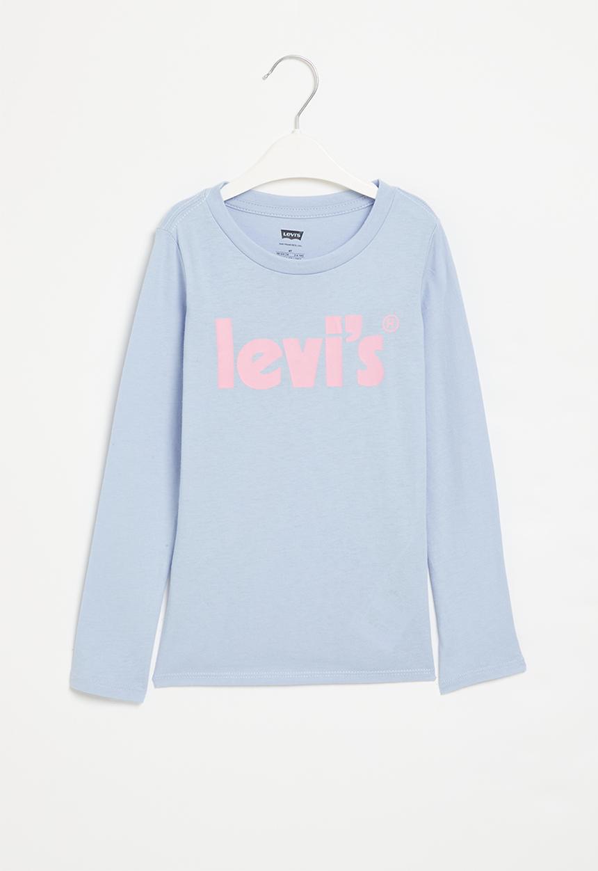 Levi’s® - Lvg long sleeve poster logo top - brunnera blue