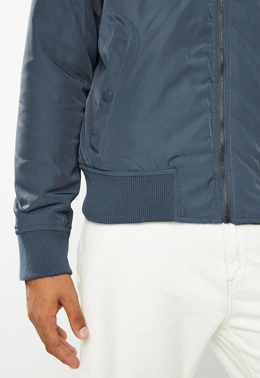Vertigo - Mens vertigo nylon fashion jacket bomber - mood indigo