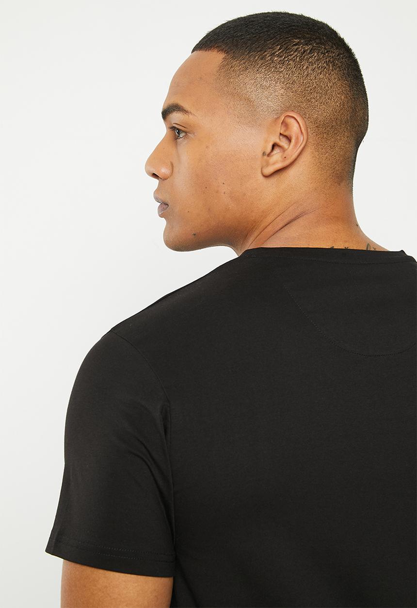 Cutty - Spice basic v-neck T-shirt - black