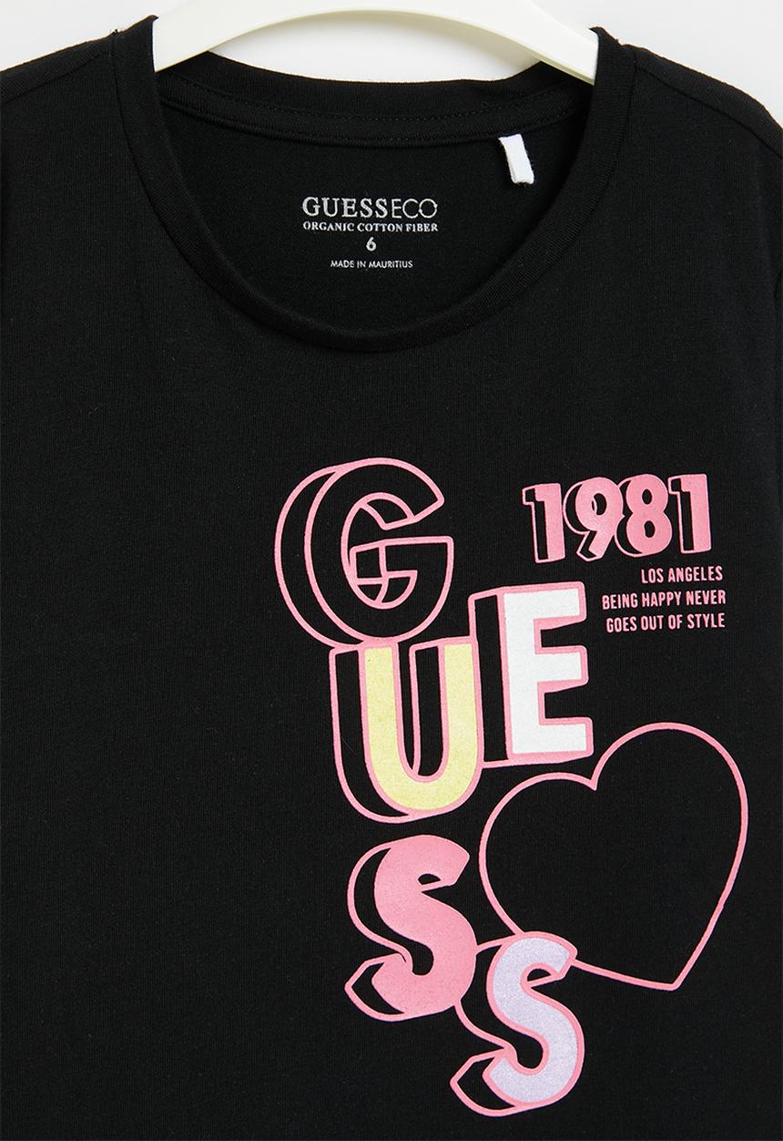 GUESS - Short sleeve T-shirt - jet black
