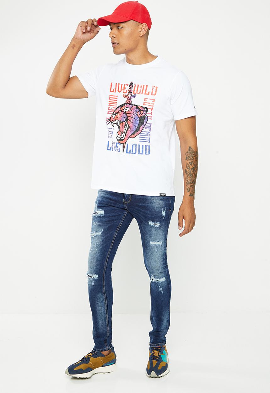 Cutty - Predator fashion T-shirt - white