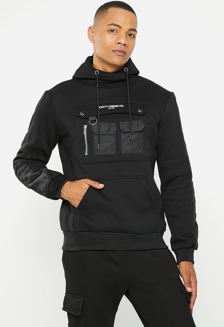 Cutty - Perez hooded  sweatshirt - black