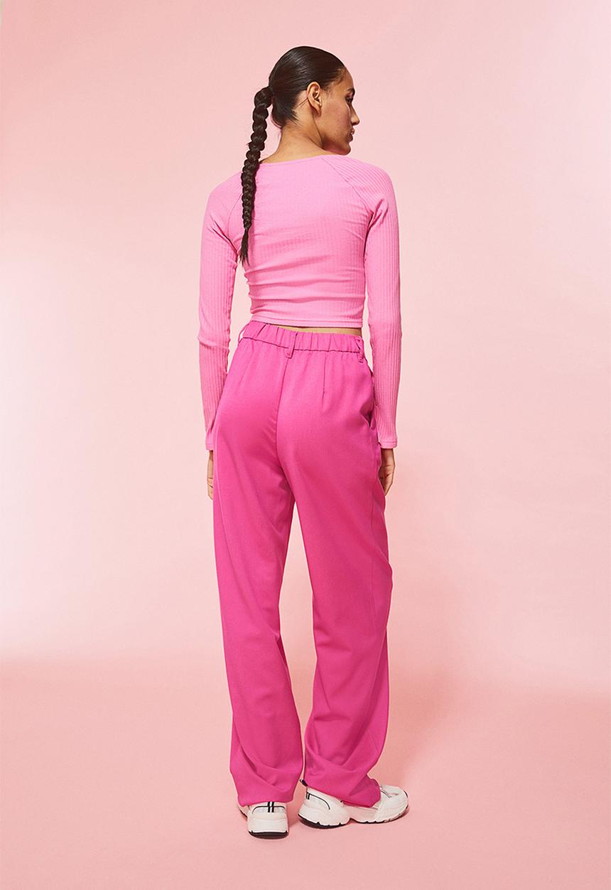 H&M - Wide trousers - cerise