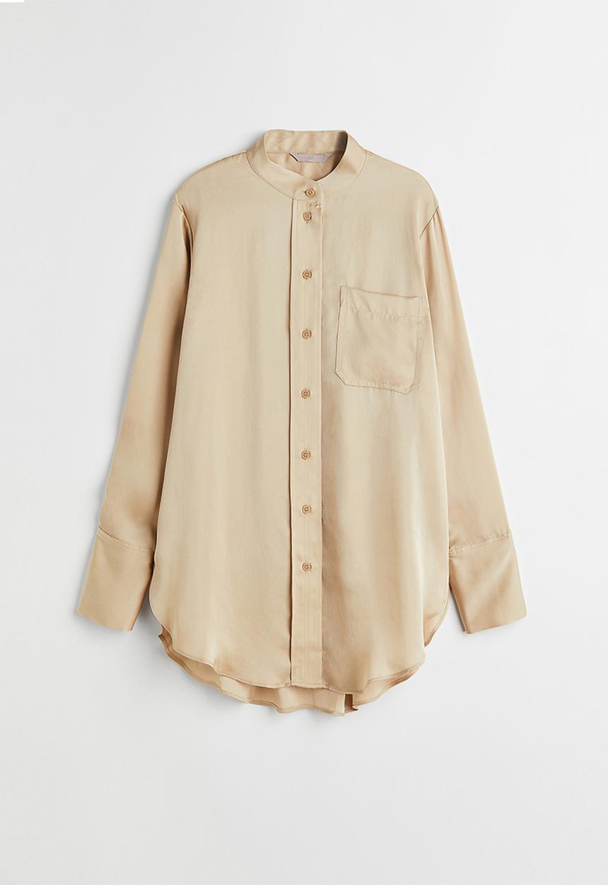 H&M - Oversized shirt - beige