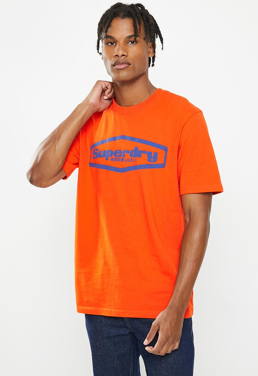 Superdry. - Vintage game on 90s tee - pureed pumpkin