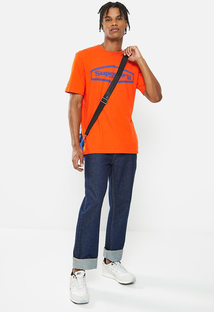 Superdry. - Vintage game on 90s tee - pureed pumpkin