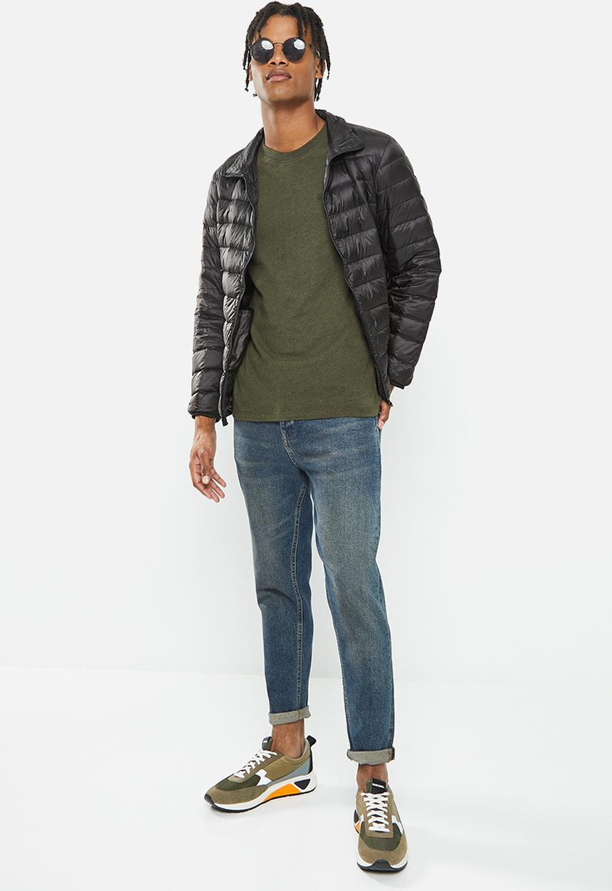 Superdry. - Vintage logo emb tee - winter khaki grit