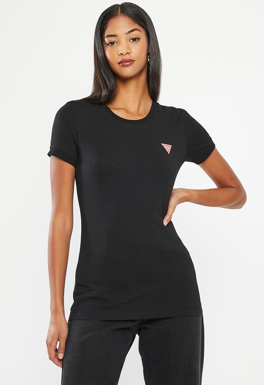 GUESS - Short sleeve cn mini triangle tee - jet black