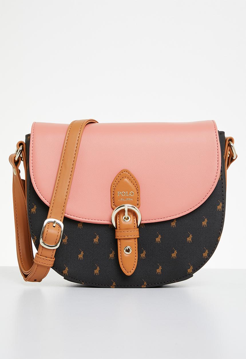 POLO - Saddle crossbody - coral 