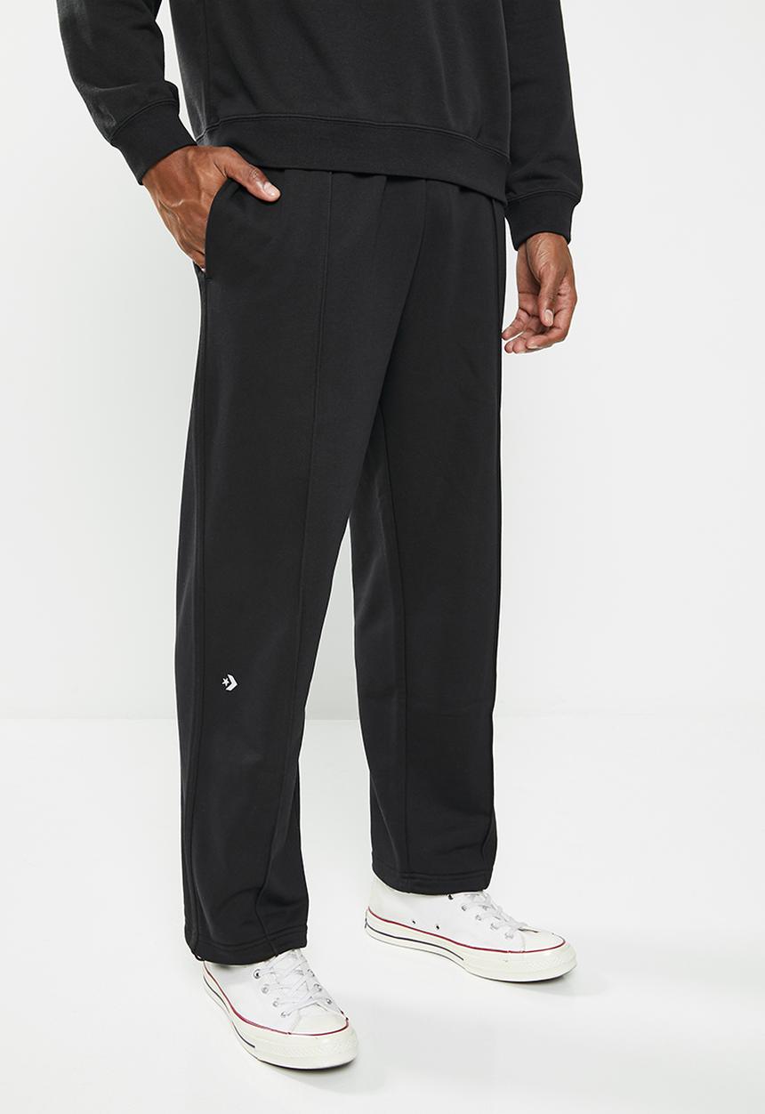 Converse - Elevated knit paneled pant - black