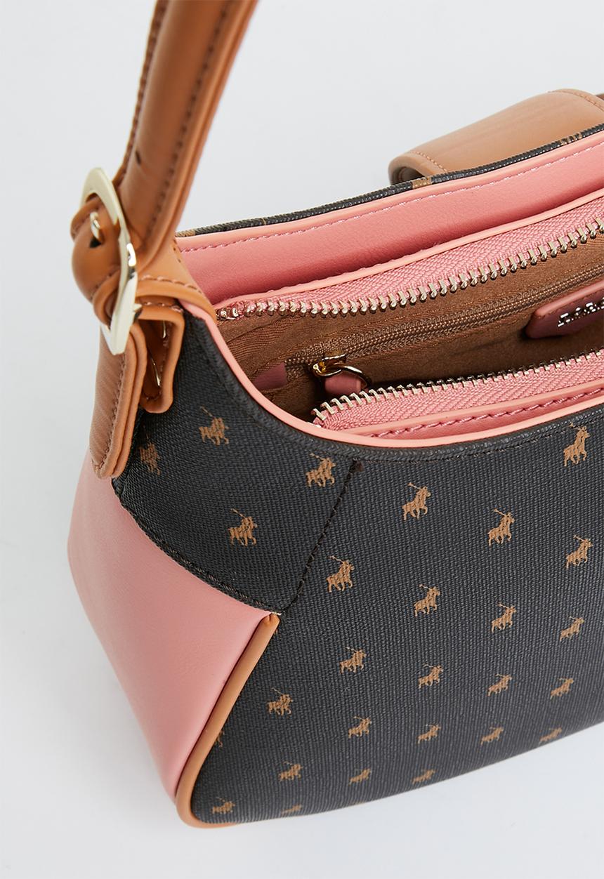 POLO - Small shoulder bag - coral 
