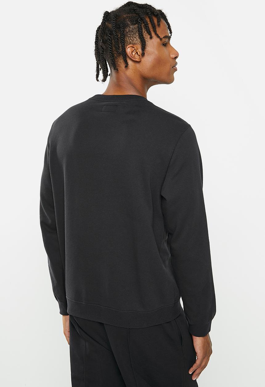 Converse - Converse go-to embroidered star chevron sweatshirt - black