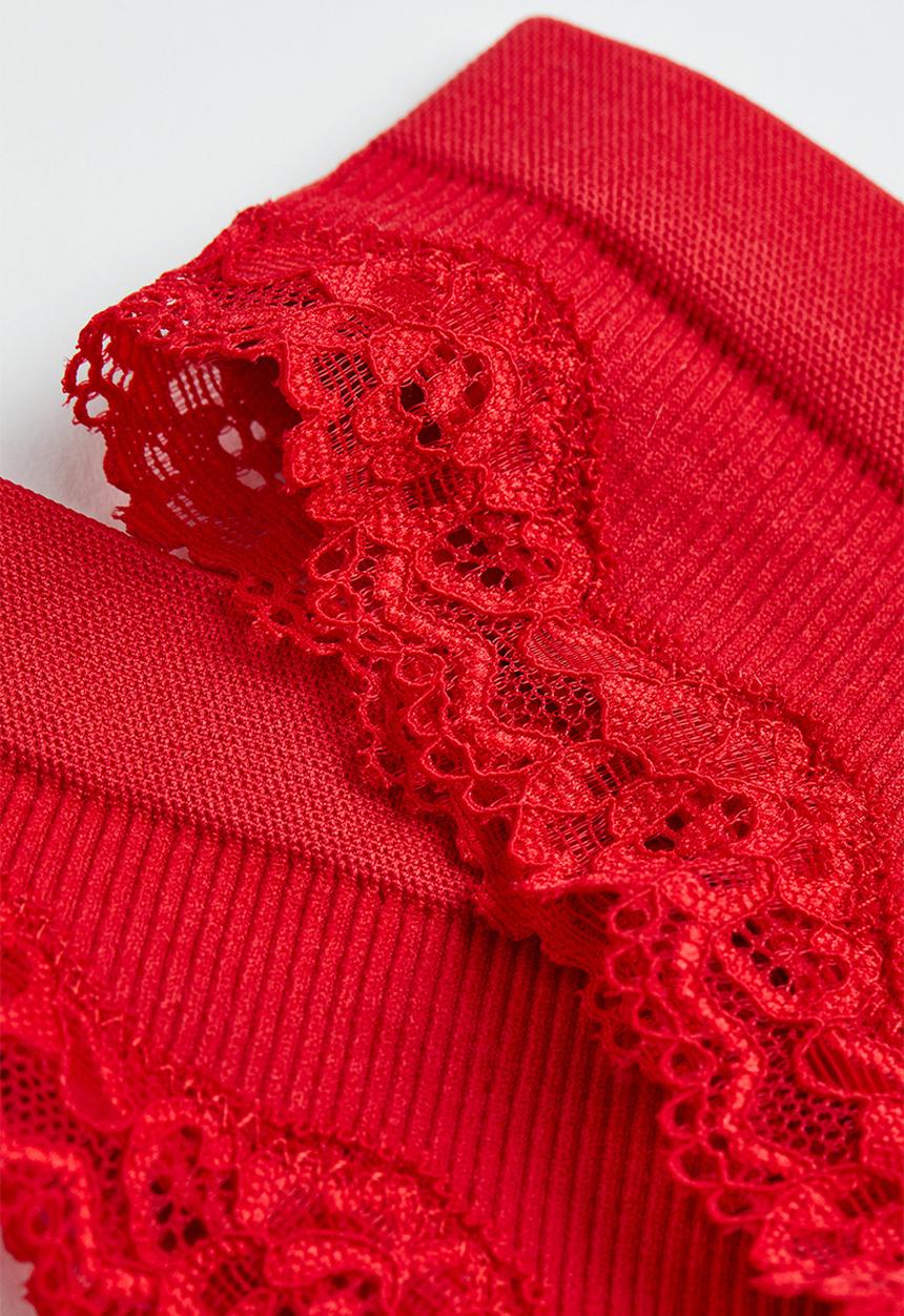 H&M - 2-pack brazilian briefs - bright red