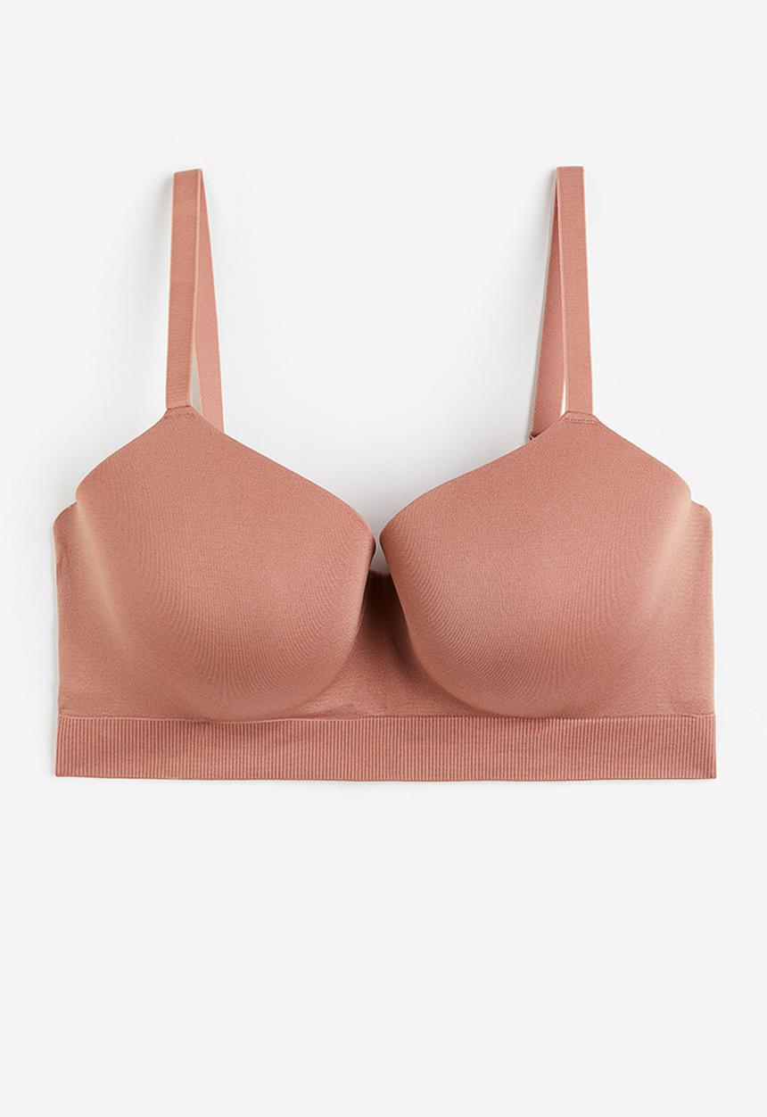H&M - H&m+ seamless padded bra - old rose