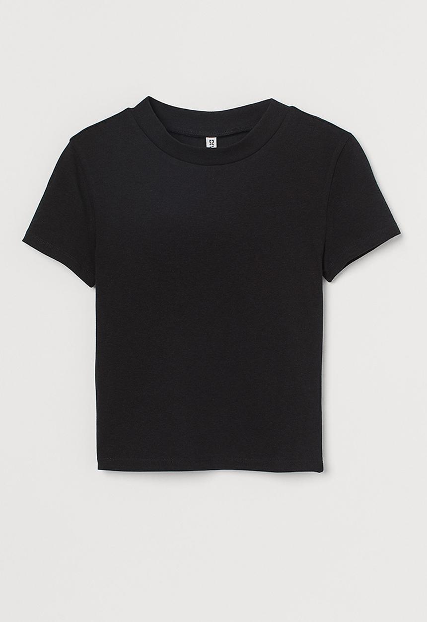 H&M - Cropped top - black