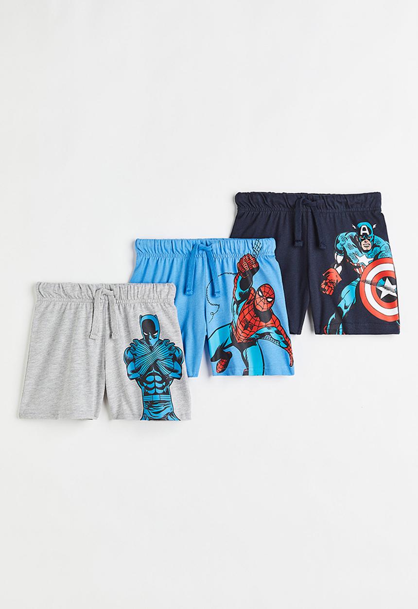H&M - 3-Pack printed jersey shorts - multi