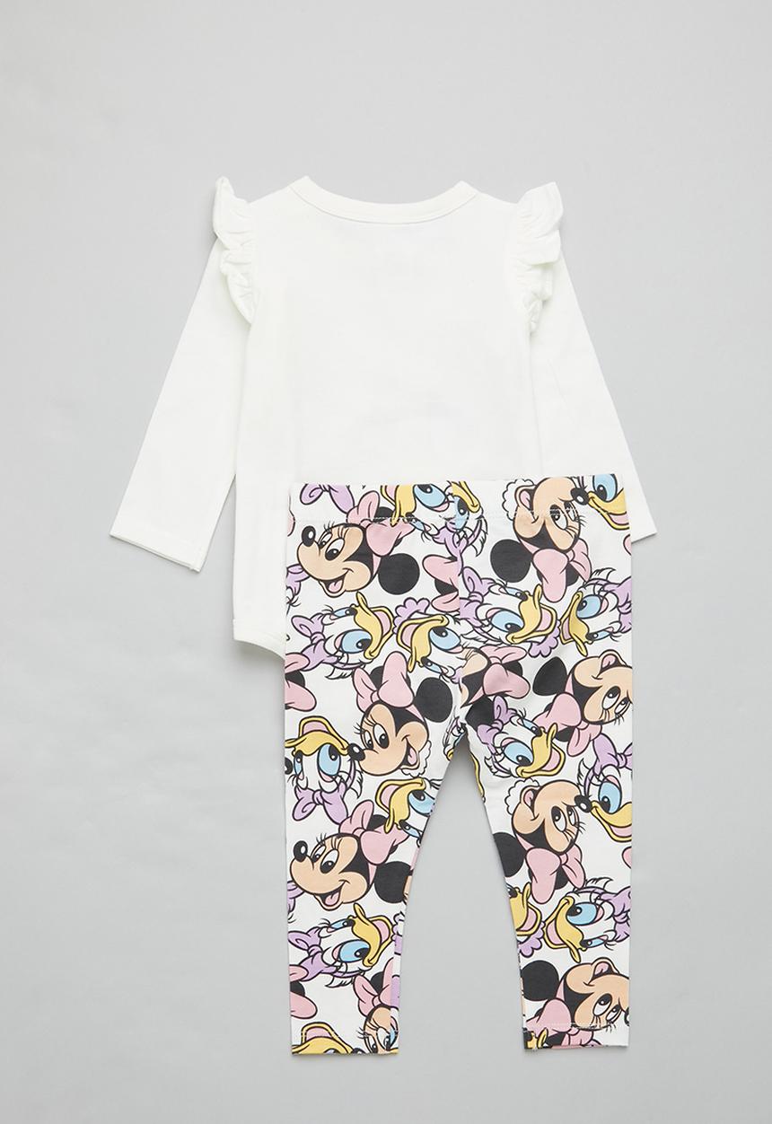 Cotton On - bundle the ls ruffle bubbysuit & river legging-lcn - lcn dis daisy duck