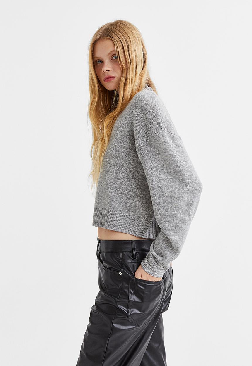H&M - Jumper - grey marl