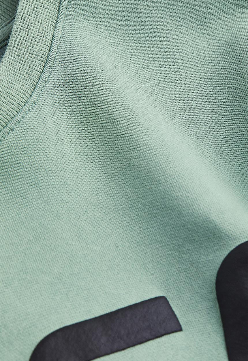 H&M - Printed sweatshirt - light green/nasa