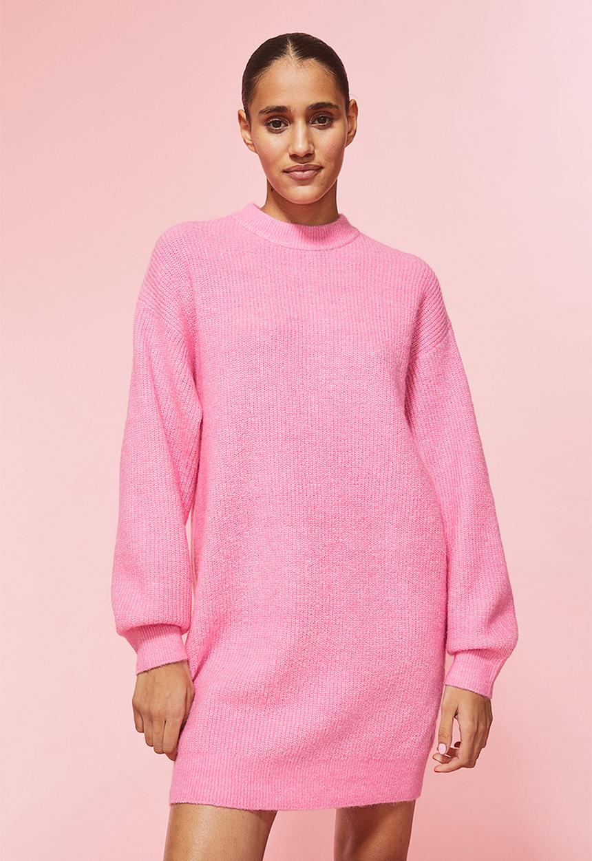 H&M - Knitted dress - pink