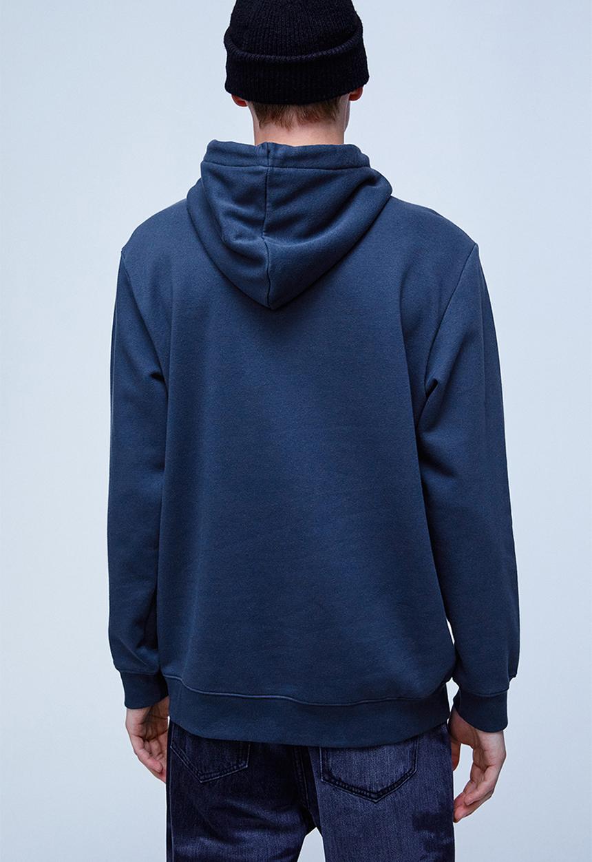 H&M - Regular fit hoodie - dark blue/bkny