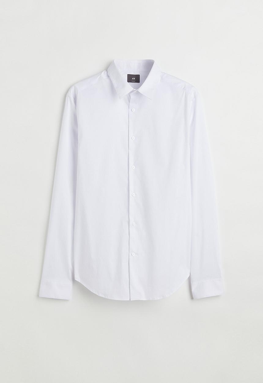 H&M - Slim fit shirt - white
