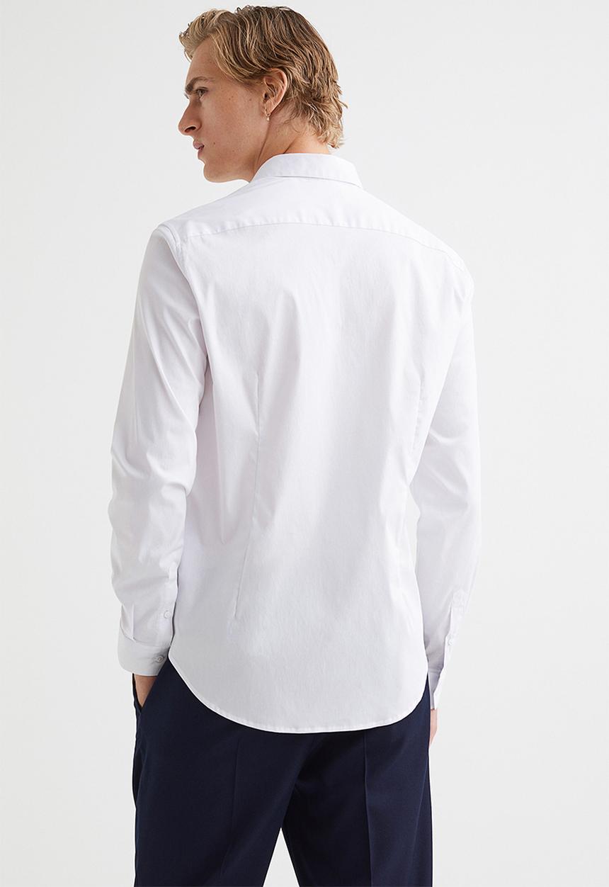 H&M - Slim fit shirt - white