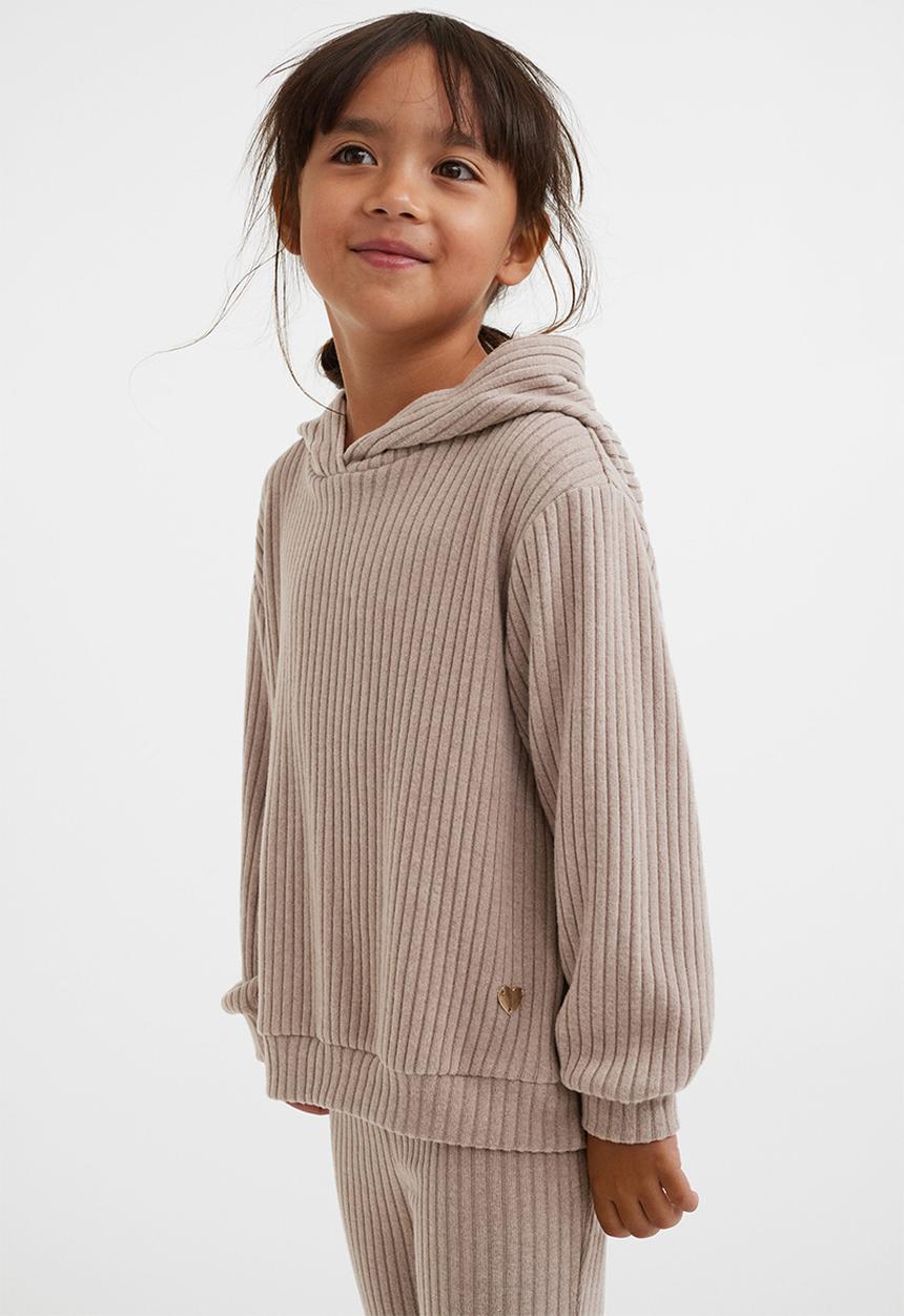 H&M - 2-piece hoodie and leggings set - beige