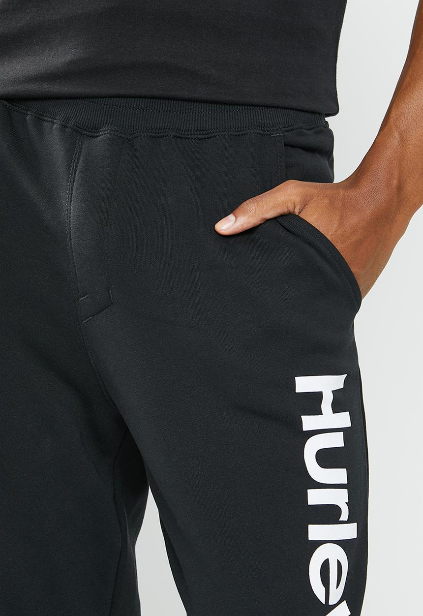 Hurley - One & only cuff track pant - black & white