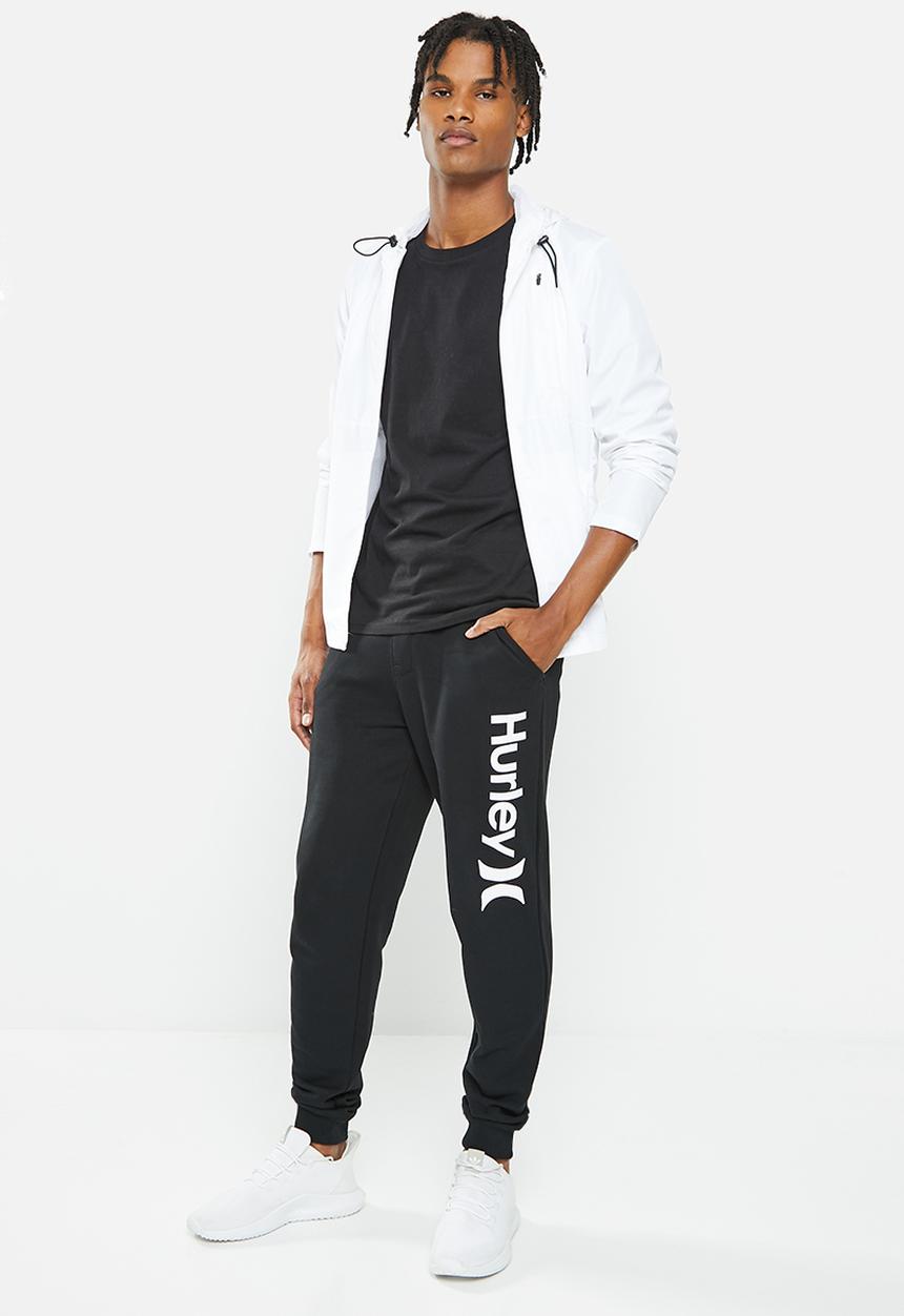 Hurley - One & only cuff track pant - black & white