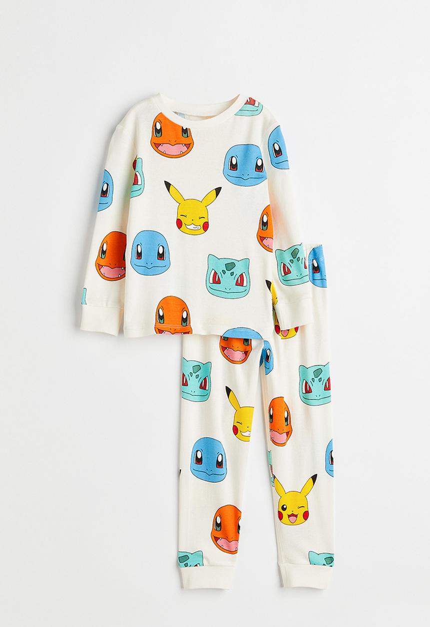 H&M - Printed pyjamas - white/pokémon
