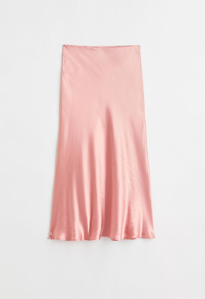 H&M - Flared skirt - light pink