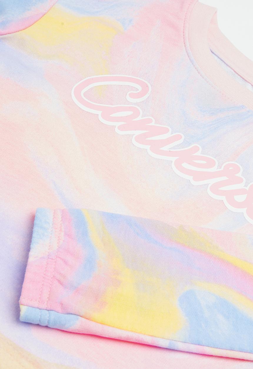 Converse - Cnvg aop crew & jogger set - lt arctic pink