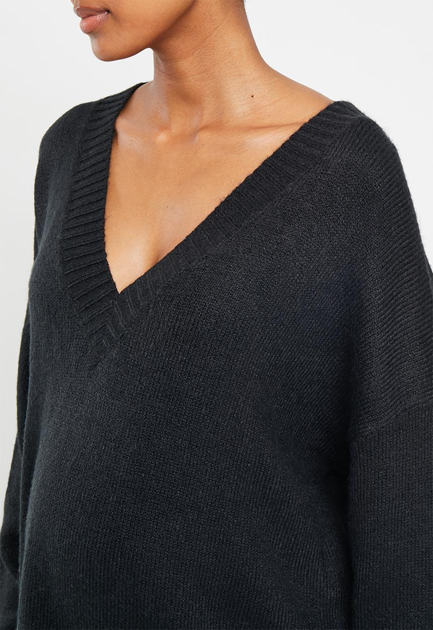 Cotton On - Maternity friendly blondie V neck pullover - black