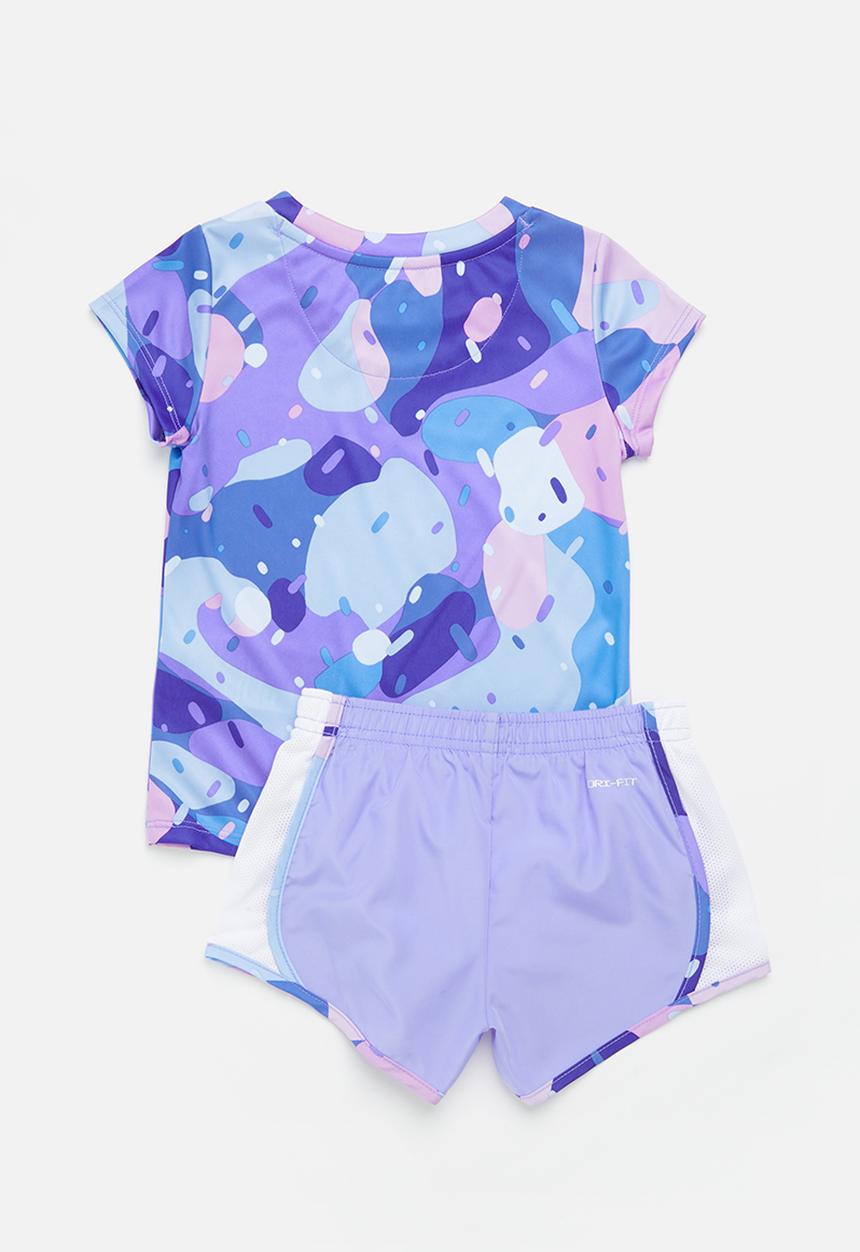 Nike - Nkg df printed tee and tempo s - light thistle